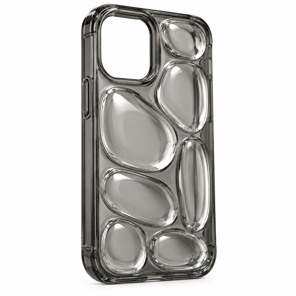 Smoky Clear Bubble Phone Case — view 4