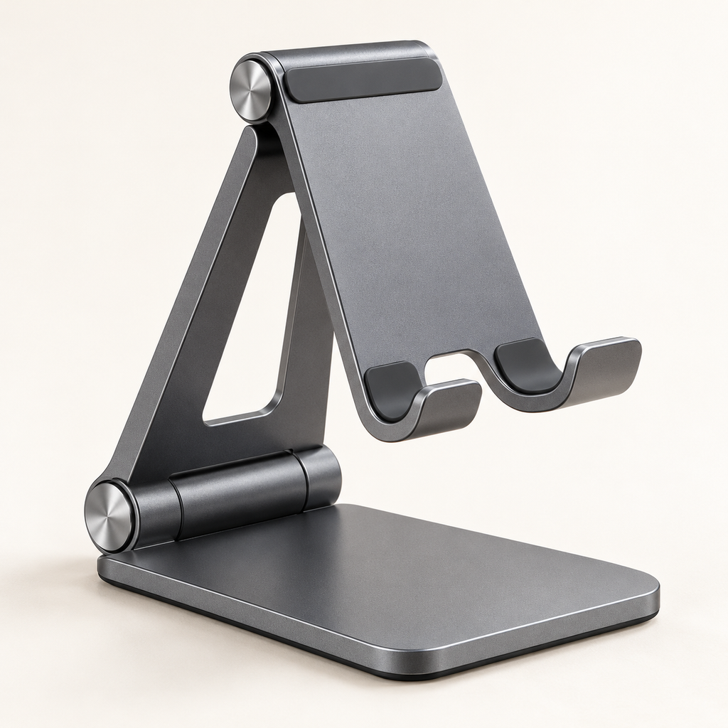 Graphite Dual-Hinge Phone Stand — view 1