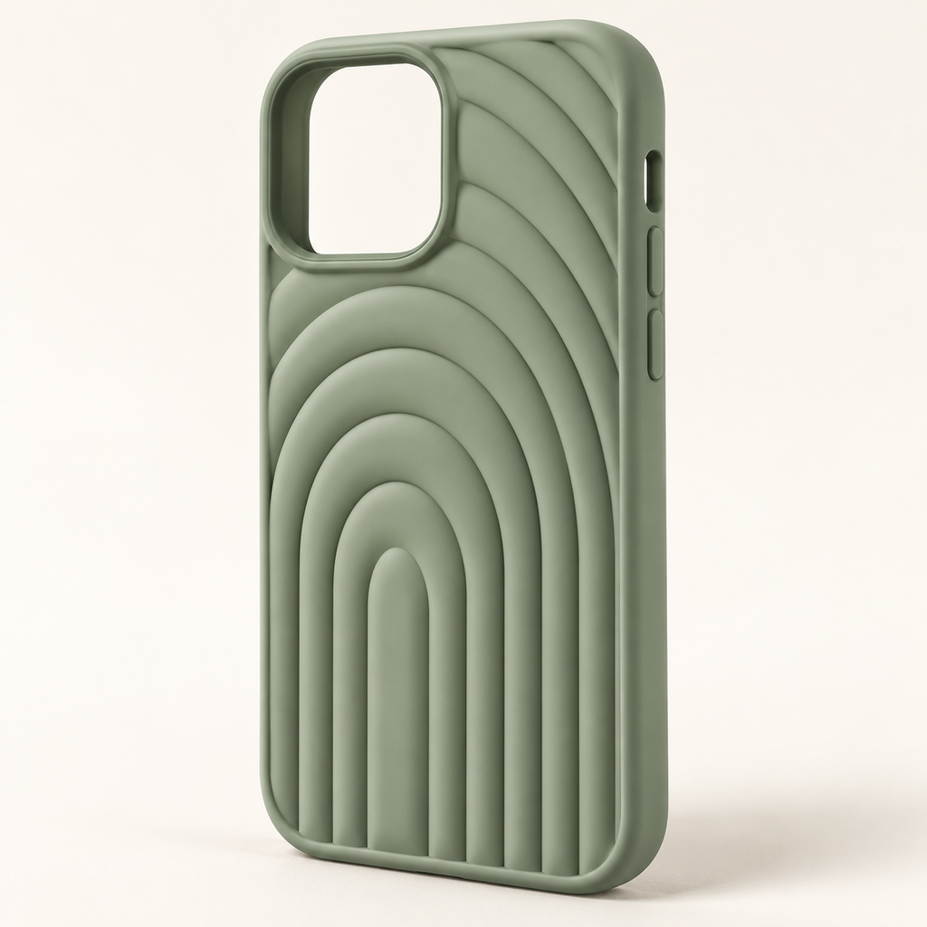 Sage Sculpted Arch Phone Case — view 1