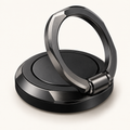 Black Faceted Phone Ring Grip — view 1