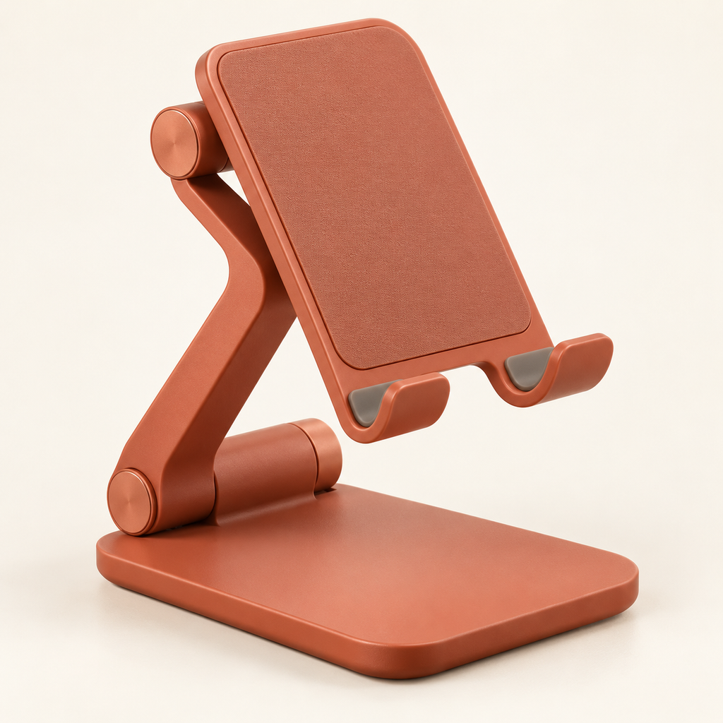 Terracotta Z-Arm Phone Stand — view 1