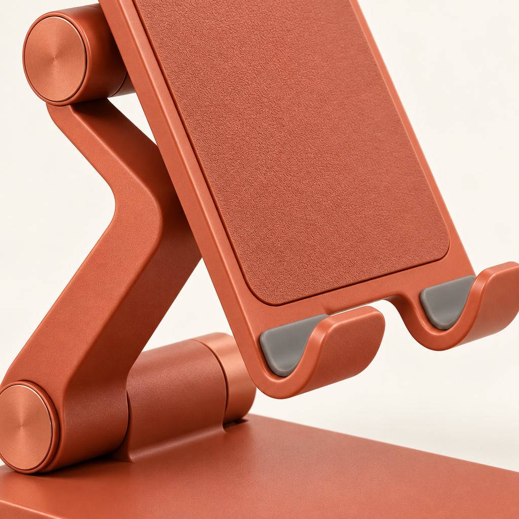 Terracotta Z-Arm Phone Stand — view 3