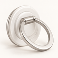 Pearl White & Silver Phone Ring Grip — view 1