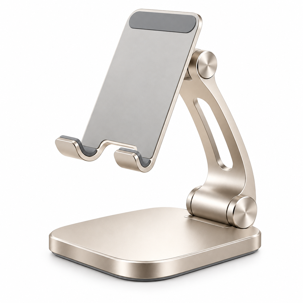 Champagne Curved-Arm Phone Stand — view 4